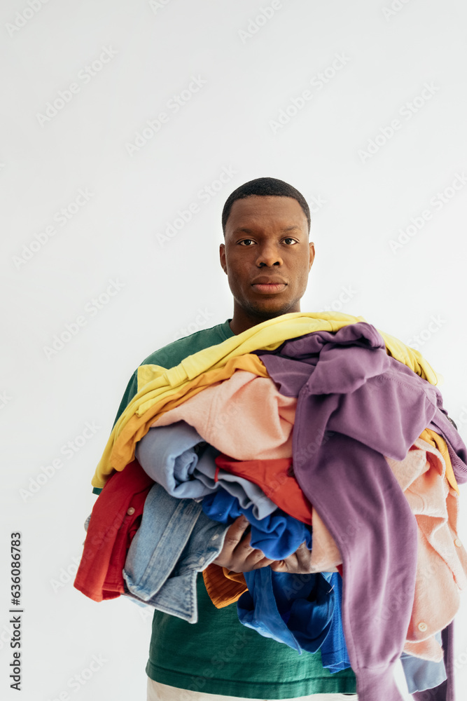 Man with Lots of Different Clothes Man with Lots of Different Clothes