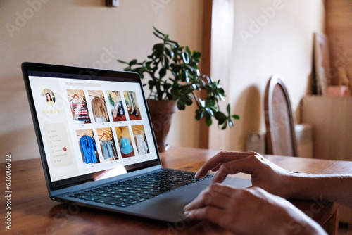 Anonymous buying second hand clothes online photo