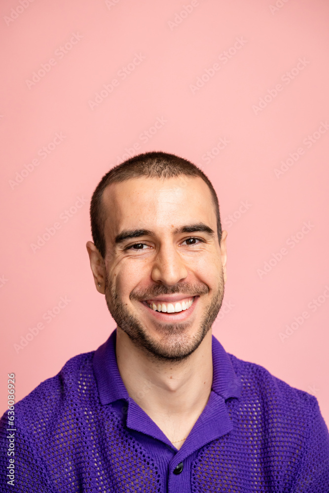 Portrait of a man smiling. Portrait of a man smiling.