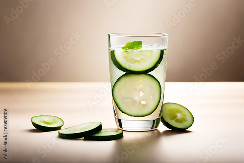 cucumber water, lemonade in a glass, healthy living lifestyle, vegetarian food