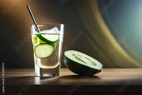 cucumber water, lemonade in a glass, healthy living lifestyle, vegetarian food