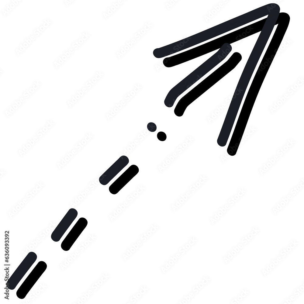 Fototapeta premium Dark blue double line doodle, Graphic object for sign or symbol on decoration illustration.