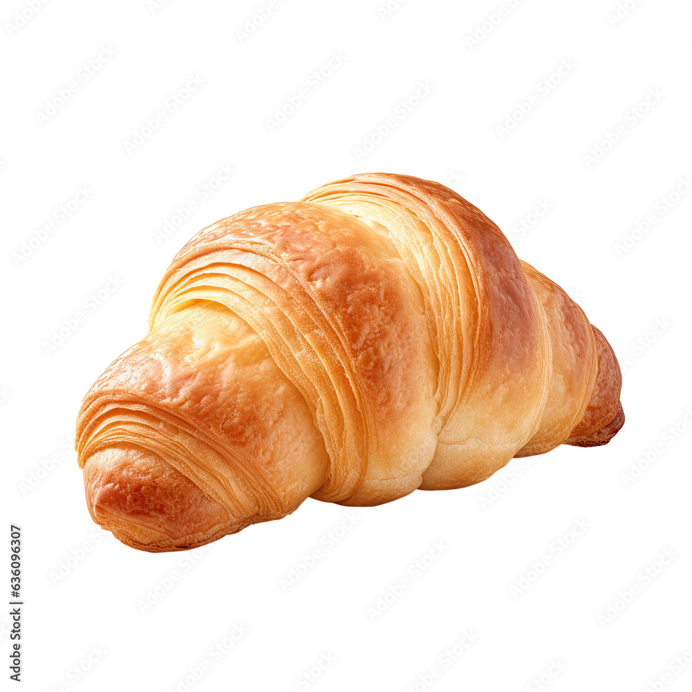 Croissant against transparent background