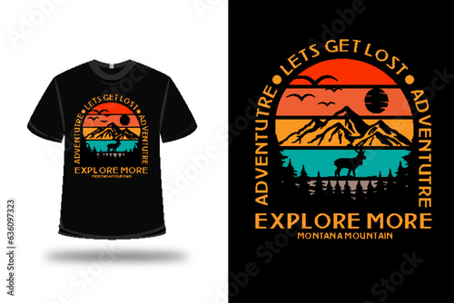 Montana Retro Vintage T Shirt Design