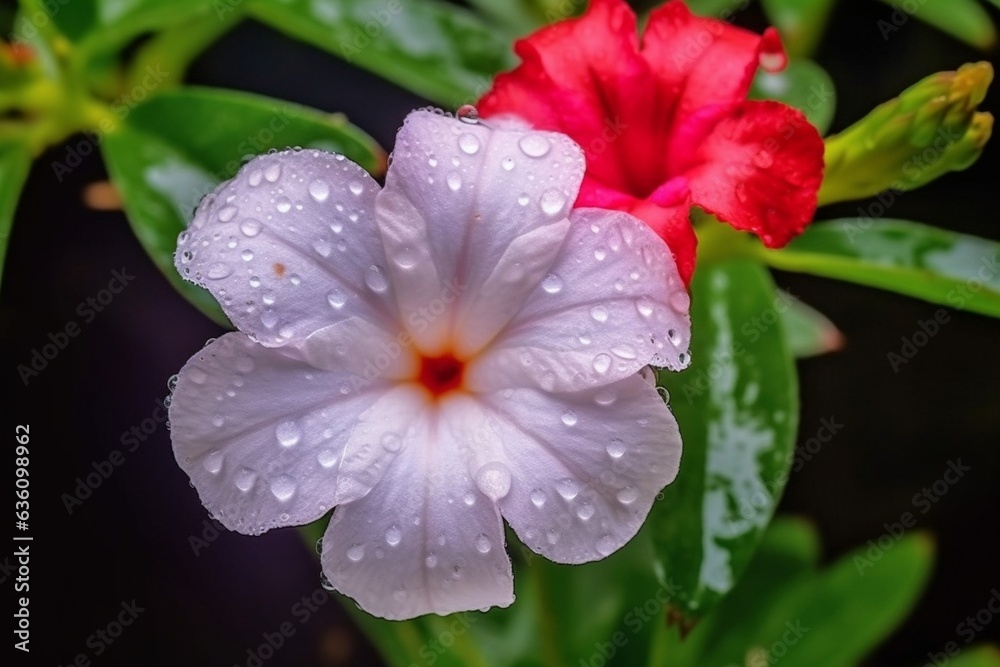 Generative AI : beautiful flower in the garden Generative AI : beautiful flower in the garden
