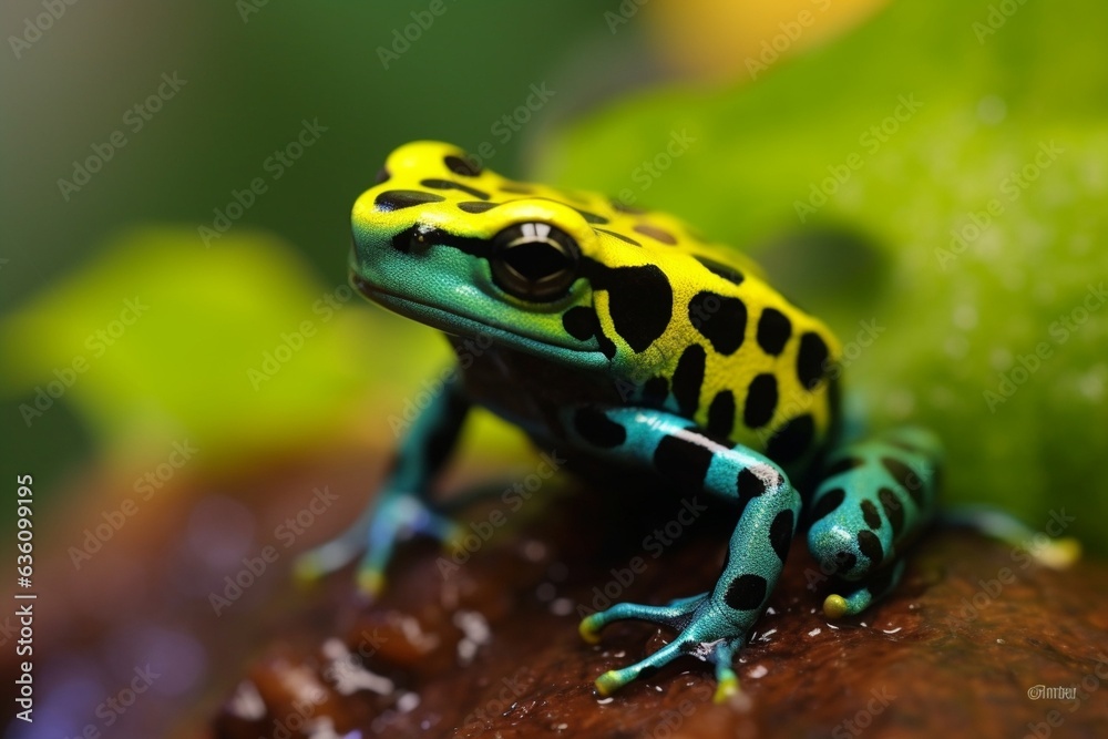 Obraz premium Generative AI : Butterfly PeaClitoria ternateain the garden