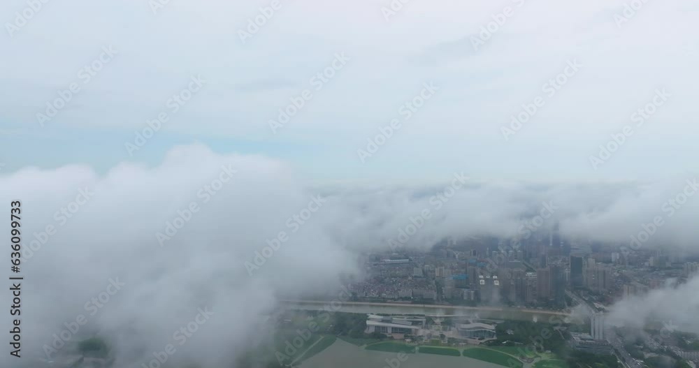 Wuhan Yangtze River and Han River on the four banks of the city landmark skyline scenery Wuhan Yangtze River and Han River on the four banks of the city landmark skyline scenery
