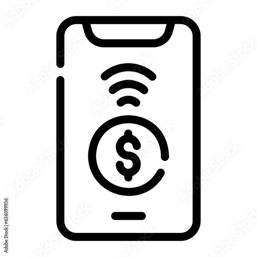 nfc Line Icon