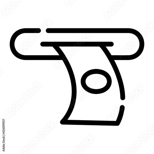 withdrawal Line Icon