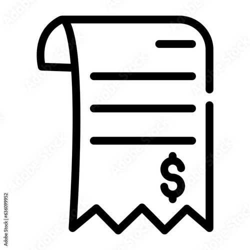 bill Line Icon