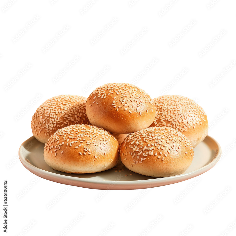 Sesame seed wholewheat buns