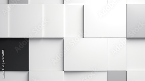 Abstract geometric white black tile texture background, modern design pattern for website.