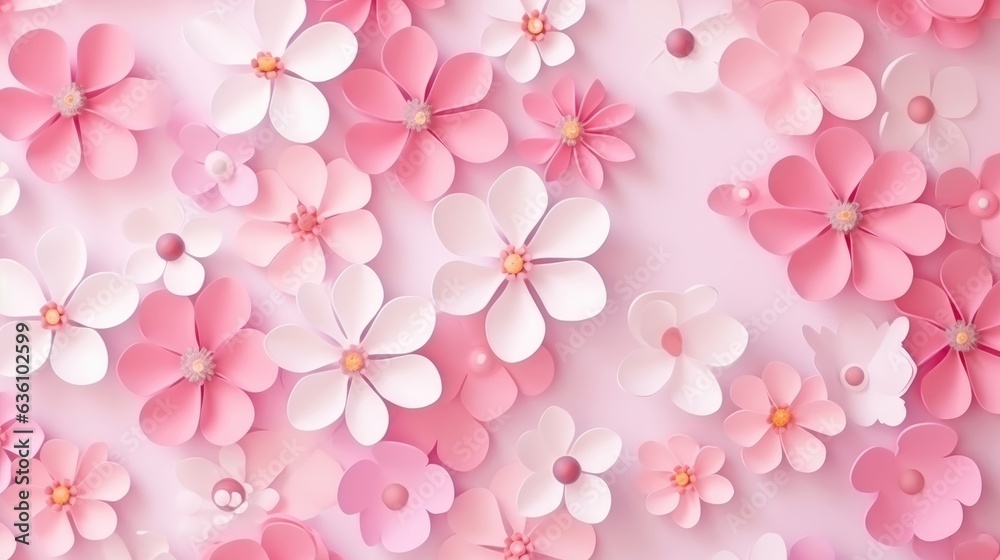 Flower pink floral texture background, feminine and romantic style for wallpaper.