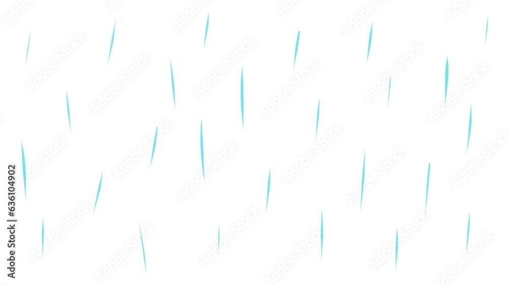 It is raining in the form of large stretched drops It is raining in the form of large stretched drops