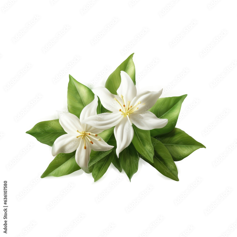 Obraz premium Star Jasmine , Isolated On Transparent, PNG