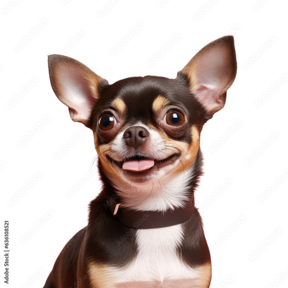 Chihuahua seen against transparent background