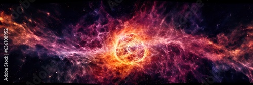 image of an expanding universe. shot from far away with many colours  beautiful  AI Generative