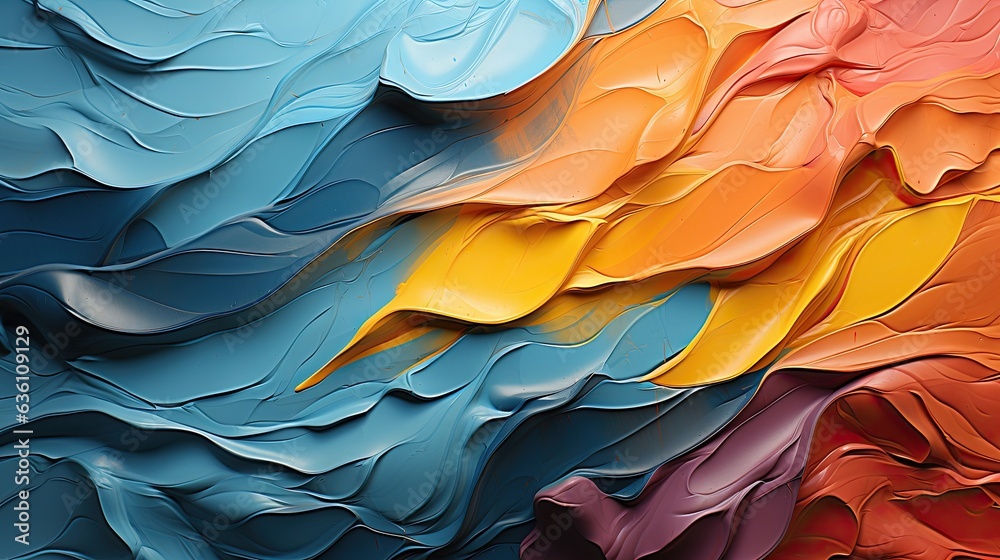 Vibrant Rough Reflections: Abstract Color Play Generative AI Vibrant Rough Reflections: Abstract Color Play Generative AI