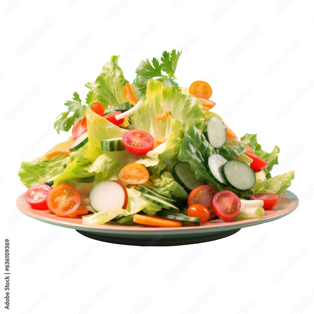 Salad with a variety of fresh vegetables Salad with a variety of fresh vegetables