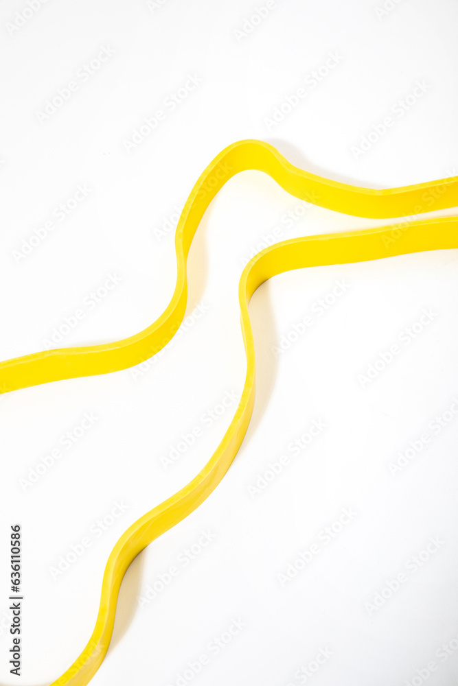 Shapes and abstract design of an exercise band. Shapes and abstract design of an exercise band.