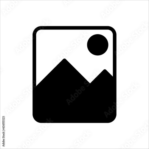 Picture icon vector. photo gallery icon symbol on white background