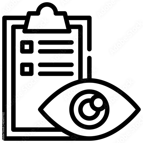 report eye hospital care health simple line