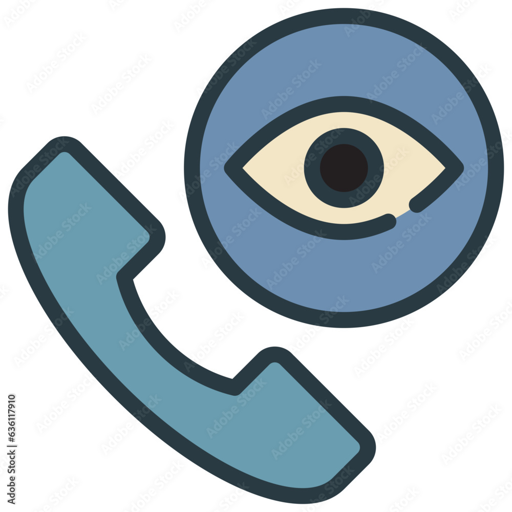 eye contact hospital health care phone filled outline eye contact hospital health care phone filled outline