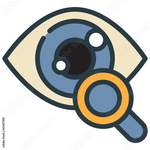search finding eye care healthy glasses filled outline