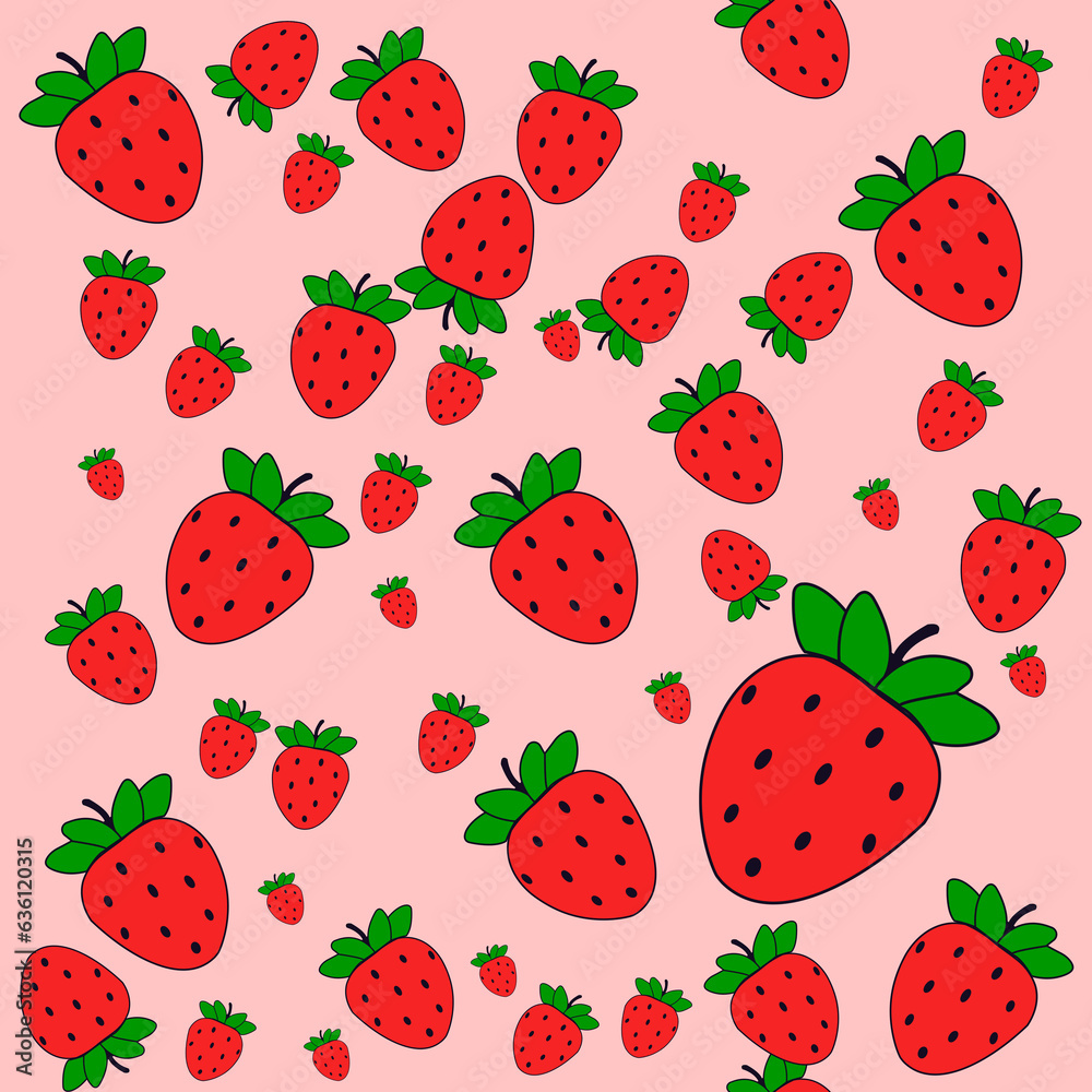 textile pattern with cartoon design