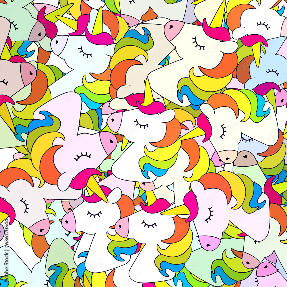 textile pattern with cartoon design