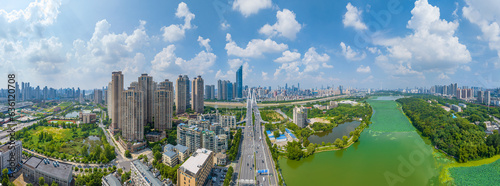 Wuhan City landmark and Skyline Landscapes  photo