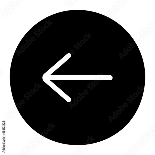 back glyph icon