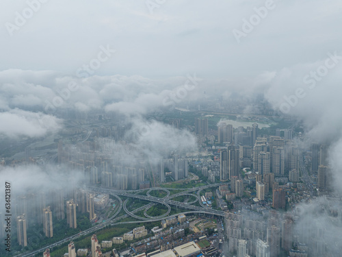 Wuhan City landmark and Skyline Landscapes 