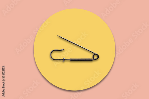 Collage with a safety pin