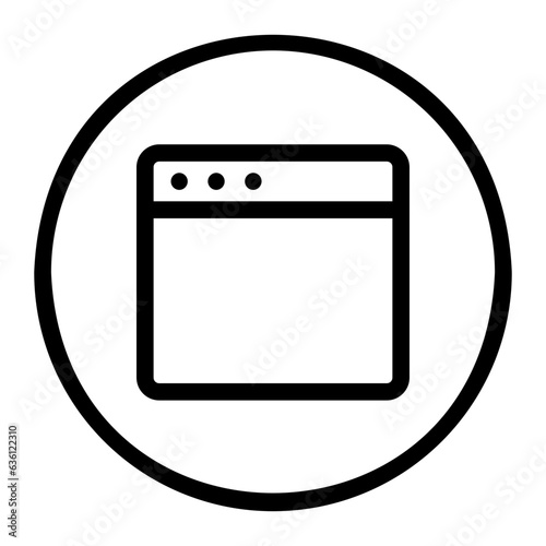 interface line icon