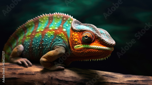 Photorealistic Photograph of a cute Chameleon, Background Images , HD Wallpapers, Background Image © IMPic