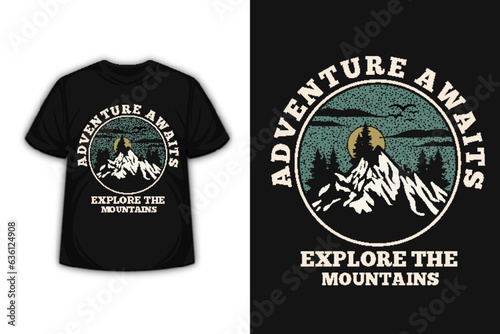 Adventure Retro Vintage T Shirt Design