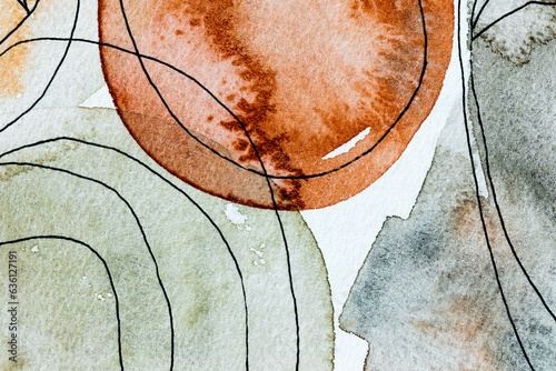 Creative painted background mixed media