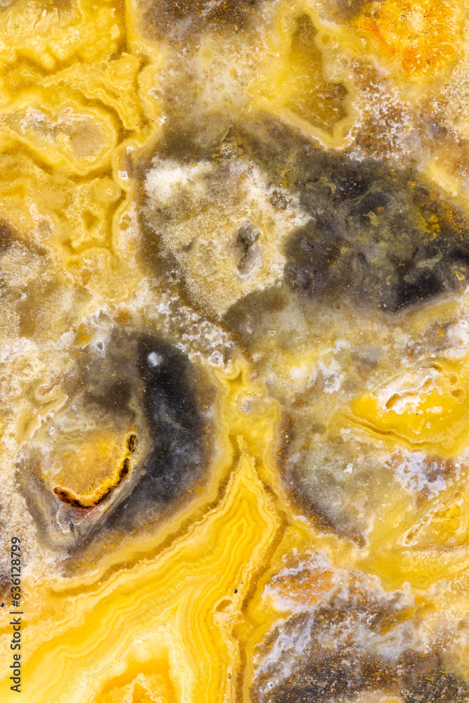 Natural Yellow Crazy Lace Agate Mineral Texture Natural Yellow Crazy Lace Agate Mineral Texture