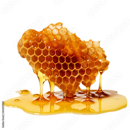 Honeycomb on a Transparent Background, png photo