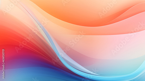 Colorful geometric abstract background composed of fluid shapes