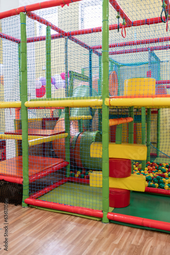 Indoor playground in a party room. photo