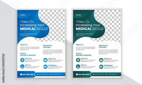 Corporate healthcare cover a4 template design and Creative Design a report and medical brochure design, flyer, Poster, leaflets decoration for printing and presentation vector Print ready illustration