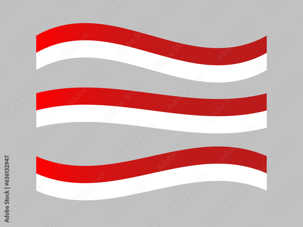 Obraz premium Indonesia Flag Vector