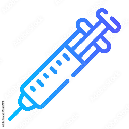 syringe Line Gradient Icon