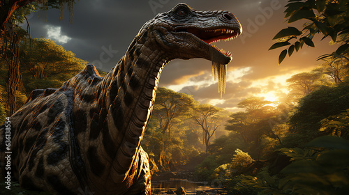 Portrait of a dinosaur