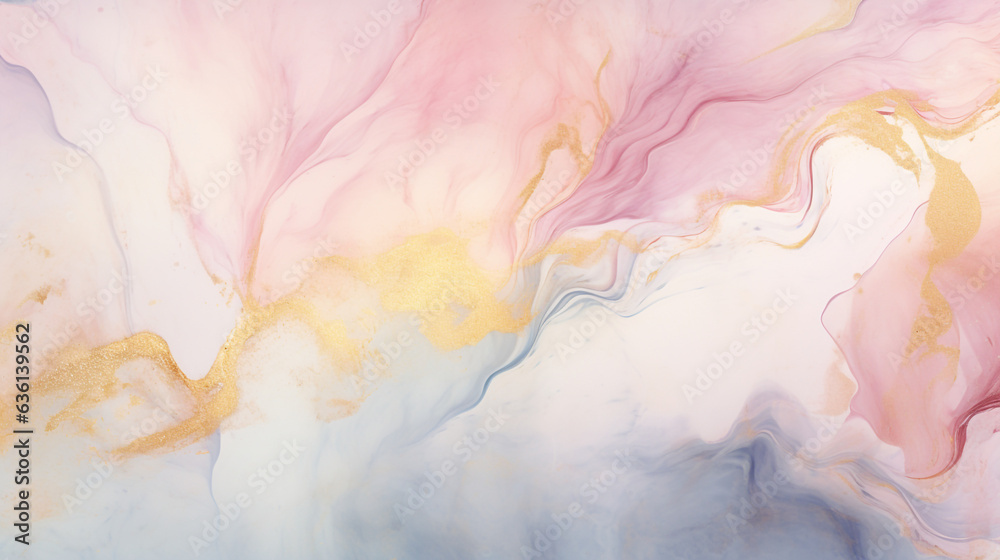 abstract watercolor paint background illustration soft pastel pink and blue shades