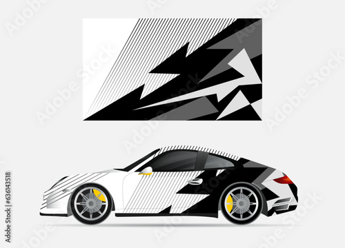 car wrap modern abstract vector design background fully editable with sporty look