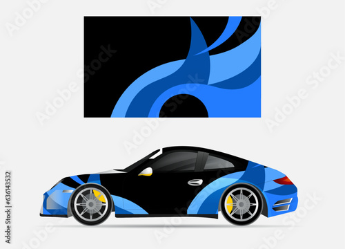 car wrap modern abstract vector design background fully editable with sporty look