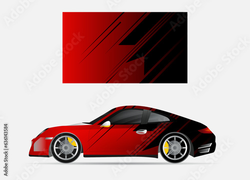 car wrap modern abstract vector design background fully editable with sporty look